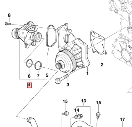 Termostat 165001-35710 4-Sylindret